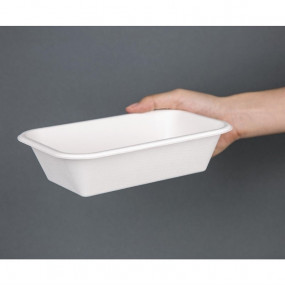 Barquettes en bagasse compostables Fiesta Green 21,5 cm (x50)