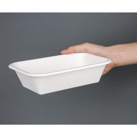 Barquettes en bagasse compostables Fiesta Green 21,5 cm (x50)