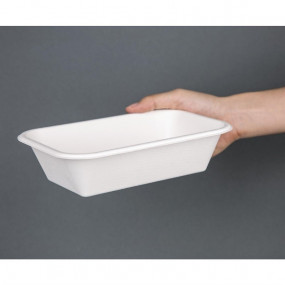 Barquettes en bagasse compostables Fiesta Green 21,5 cm (x50)