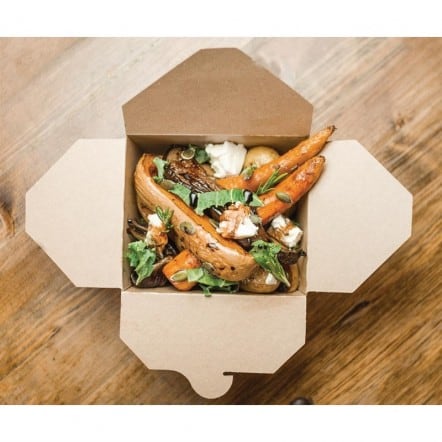 Boîtes repas en carton compostable Vegware 130 cl (x300)