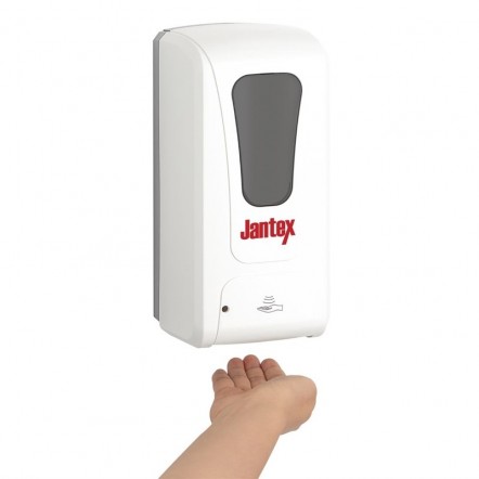 Distributeur automatique de savon liquide et désinfectant pour les mains Jantex 1L