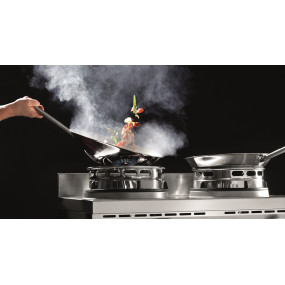 Wok, 2 brûleurs