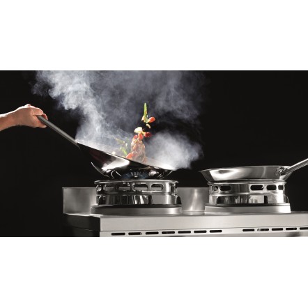 Wok, 2 brûleurs