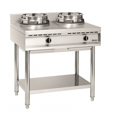 Wok, 2 brûleurs