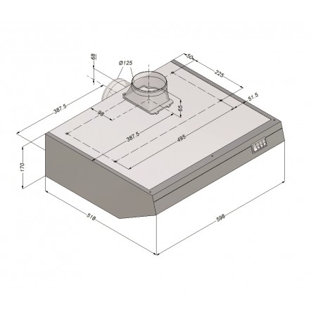 Hotte aspirante Novy, L600, AI