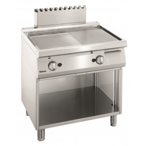 Plaque grill gaz 700, L800, 1/2-1/2