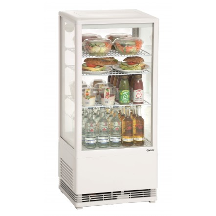 Mini vitrine réfrigérée 78 L, blanche