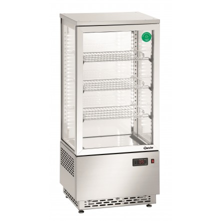 Vitrine réfrig. Mini 78L, inox A2CH