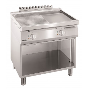 Plaque grill 700, L600, 1/2-1/2 SO