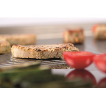 Plaque grill 700, L600, 1/2-1/2 SO