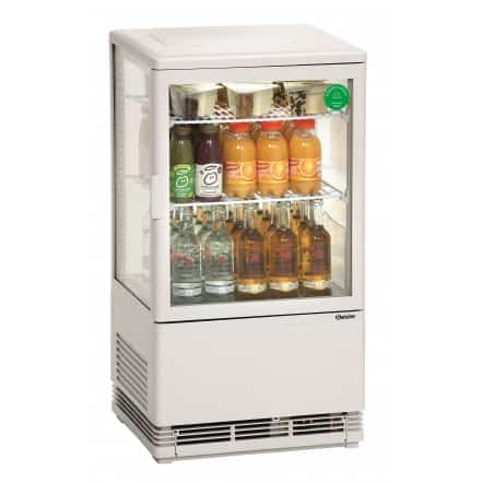 Mini vitrine réfrigérée 58L, blanche