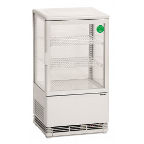 Mini vitrine réfrigérée 58L, blanche