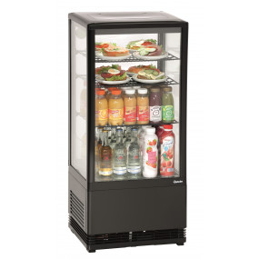 Mini vitrine réfrigérée 78 L, noire