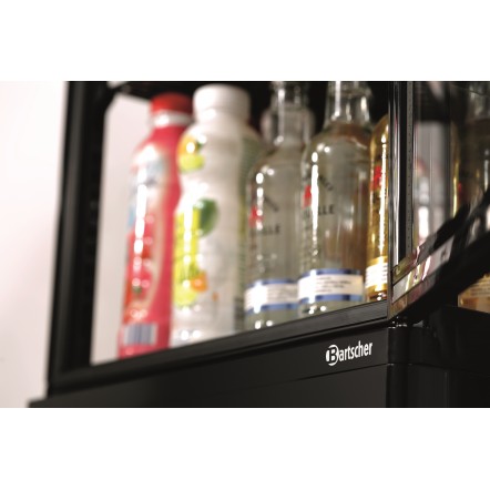 Mini vitrine réfrigérée 78 L, noire
