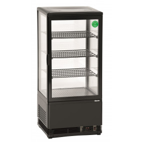 Mini vitrine réfrigérée 78 L, noire