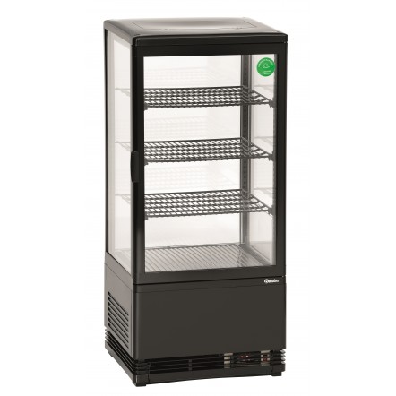 Mini vitrine réfrigérée 78 L, noire