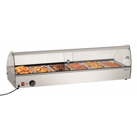 Présentoir chauffant R6 6 x GN 1/3