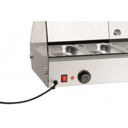 Présentoir chauffant R6 6 x GN 1/3