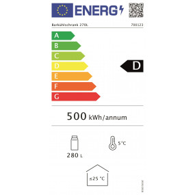 Arrière bar réfrigéré 270L