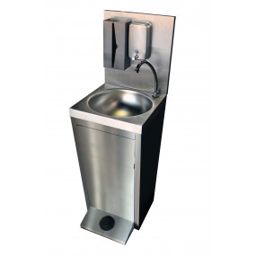 LAVE-MAINS AUTONOME INOX, COMMANDE AU PIED