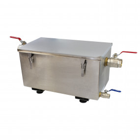 BAC A GRAISSE INOX 304, 20L, CAPACITE DE 50 COUVERTS