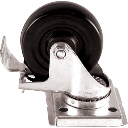 KIT DE 6 ROULETTES DONT 3 FREINEES D.100 MM POUR GAMMES 4 PORTES P-600, P-700, P-800 MM