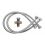 FLEXIBLE INOX PLASTIFIE POUR DOUCHETTE 1/2F-1/2-F