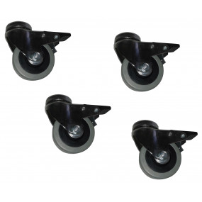 Accessoires pour pétrin boulanger-Kit 4 Roulettes pour Pétrins ZSP
