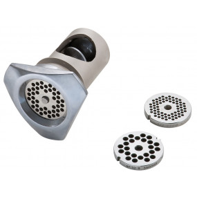 MMH70-kit alu pour hachoir à viande 70 mm - alu - H comprenant 1 couteau et 3 plaques (diam. 4.5 mm, 6 mm et 8 mm)