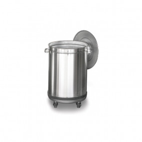 Poubelle Inox Sur Roulette - FU011633