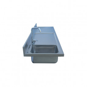 Plan De Travail Inox Avec Evier A Gauche - FU012925