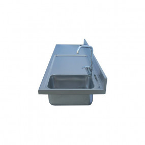 Plan De Travail Inox Avec Evier A Droite - FU012935