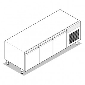 Soubassement Réfrigéré Gn 1/1 - 3 Portes - FU013429