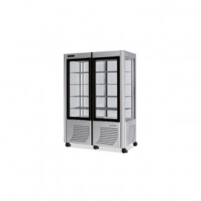 Vitrine Réfrigérée 4 Faces 2 Portes Négative Led - FU013052