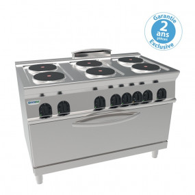 Fourneau 6 Plaques Rondes / Four Extra Large - Ventilés - FU013344