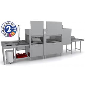 Lave-vaisselle à avancement automatique - Prélavage + Lavage + Rinçage - ISY31112