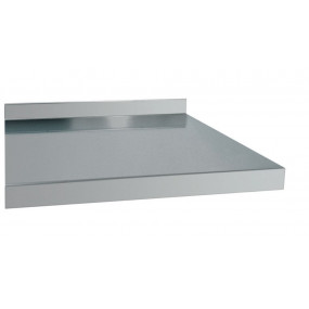 Etagère murale pleine en inox - Profondeur 300 mm - Longueur (mm) - 1200
