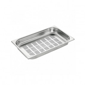 Bac inox GN 1/1 prof. 55 mm perforé - BLC0640 - Bac inox GN 1/1 prof. 55 mm perforé - BLC0640