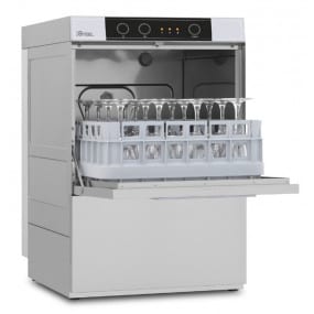 Lave-verres - 8 litres - STEELTECH DG - Panier 390 x 390 mm - COLGED - Modèle Laverie - Avec adoucisseur
