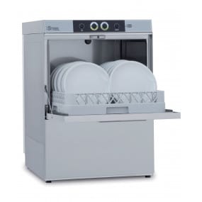 Lave-vaisselle - 20 litres - STEELTECH DG - Panier 500 x 500 mm - COLGED - Modèle Laverie - Avec adoucisseur