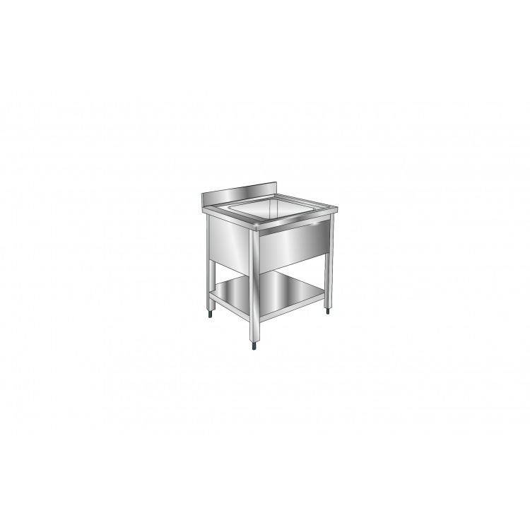 Option étagère basse pour piètement simple - Longueur (mm) - 700, Type de modèle - Option étagère basse pour piètement simple