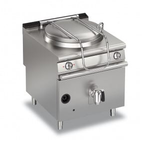 Marmite gaz ronde - 150 litres - Chauffe indirecte - Gamme Queen 900 - 90QPFGI150A - Baron