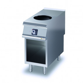 Wok induction sur placard ouvert - DIAMANTE 90 - OLIS - D9210GCIW