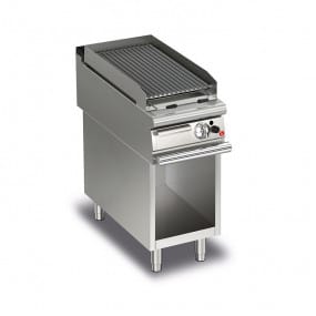 Grillade pierre de lave à gaz sur placard - Grille 23 dm² - Gamme Queen 900 - Baron - 90QGLIG400