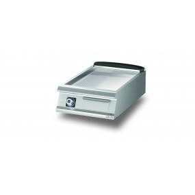 Élément top - Grillade électrique - Plaque 1/3 rainurée AISI 430 - DIAMANTE 90 - OLIS - D9310TFTE13R