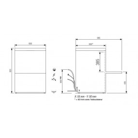 Lave-vaisselle - 15 litres - NEOTECH V1 - Panier 500 x 500 mm - COLGED - NEO600PV1