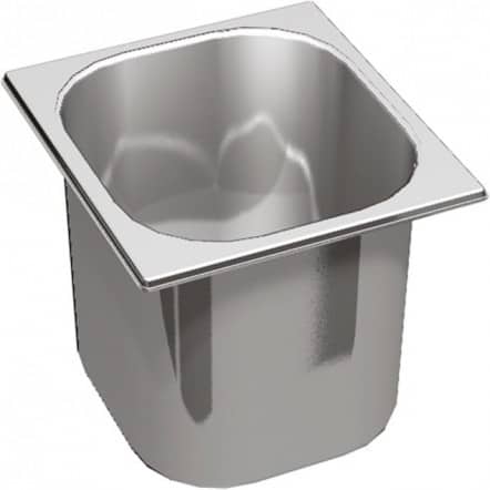 Bac inox pour saladettes - Profondeur 150 mm - Dimensions Gastronormes - GN 1/1