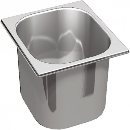 Bac inox pour saladettes - Profondeur 150 mm - Dimensions Gastronormes - GN 1/2