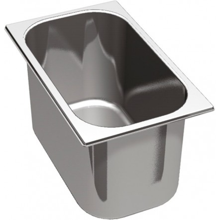 Bac inox pour saladettes - Profondeur 150 mm - Dimensions Gastronormes - GN 1/6