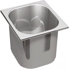 Bac inox pour saladettes - Profondeur 150 mm - Dimensions Gastronormes - GN 1/6